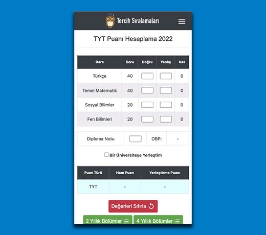 tyt puanı hesaplama görseli